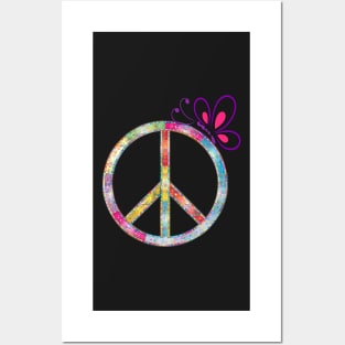 Peace Sign & Butterfly Cute Phone Cases, Journals & GIfts, Graphic Art Design Posters and Art